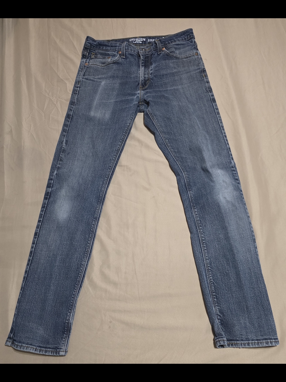 Denizen from Levis Mens 32x34 Slim Straight Fit Jeans Blue Stretch Denim 232